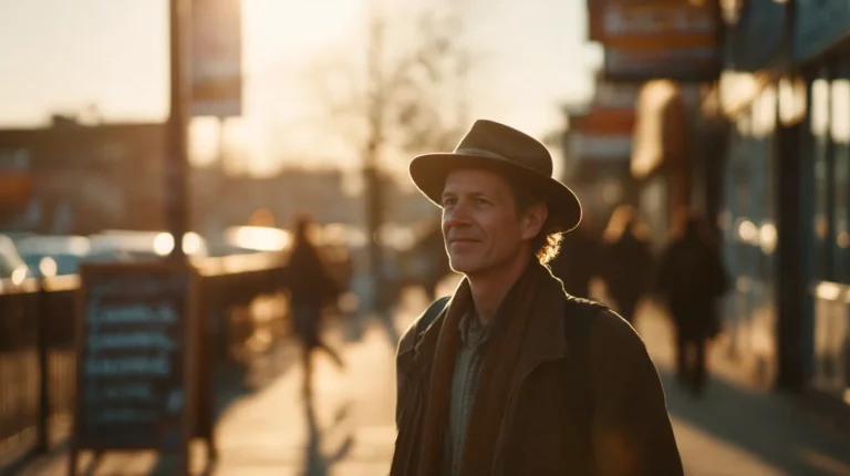 A photo of a thoughtful, almost pensive man